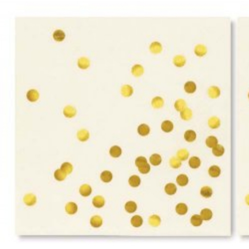 Kate Spade New York Cue The Confetti Cocktail Napkins NEW IN BOX